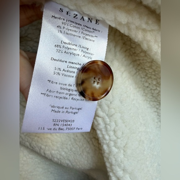 NWOT Sezane Will Shearling Jacket - Picture 6 of 8